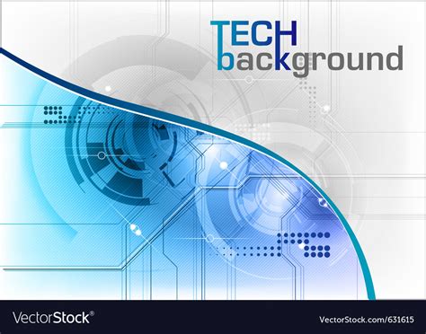 Tech background in blue Royalty Free Vector Image