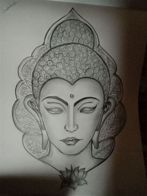 Easy Gautam Buddha pencil sketch. Art Sketches Doodles, Book Art Drawings, Easy Drawings, Pencil ...
