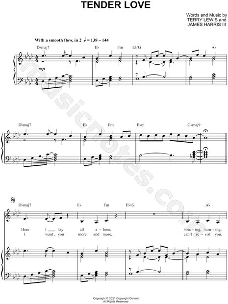 Force MDs "Tender Love" Sheet Music in Ab Major (transposable ...