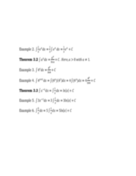 SOLUTION: Antiderivatives of exponential and logarithmic functions ...