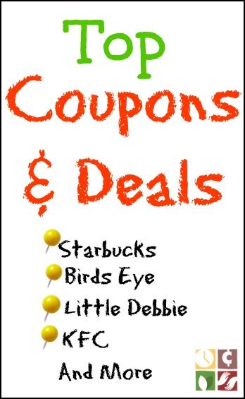 Top Coupons, Deals, Freebies And More