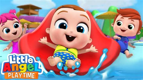 Baby John Goes to the Waterpark | Fun Sing Along Songs by Little Angel ...