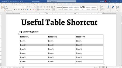 Word Shortcut Add Table Row To | Brokeasshome.com