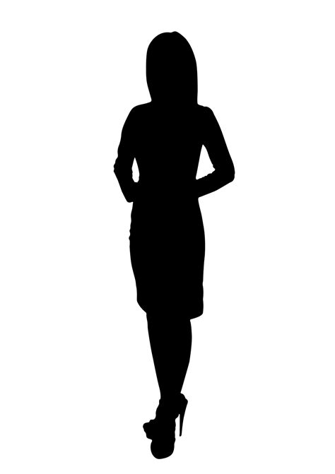 image drawing silhouette woman standing with white background 11618391 Vector Art at Vecteezy