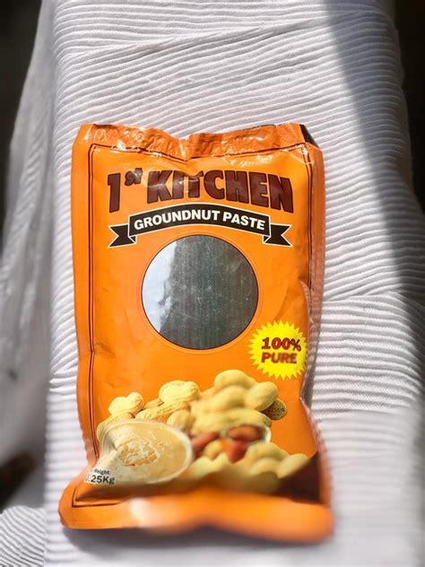 Groundnut paste packaged in sachets by First kitchen groundnut paste ...