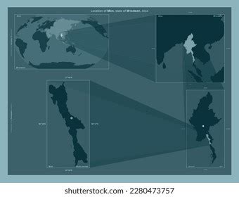 264 Mon State Map Images, Stock Photos, and Vectors | Shutterstock