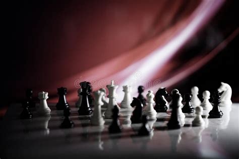 Chess Strategy Concept is on the Bright Background Stock Photo - Image ...