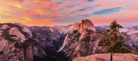 Half Dome Sunset Panorama Photograph by Bradwetli Photography - Fine ...