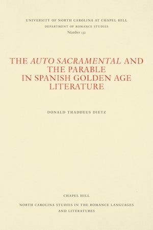 The Auto Sacramental and the Parable in Spanish Golden Age Literature ...