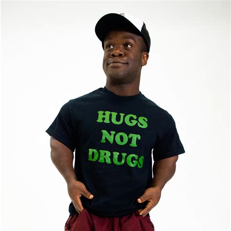 Hugs Not Drugs Black Tee - DANNY DUNCAN 69 MERCH