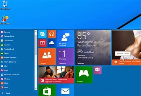 Windows 9 Start Menu Demo Video Leaked Online