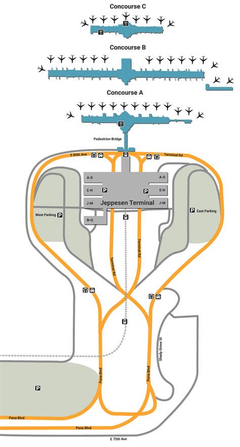 Denver Airport Smoking Area Map