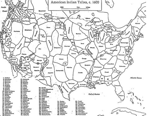 American Indian Tribes of North America circa 1600 [753x594] : r/MapPorn