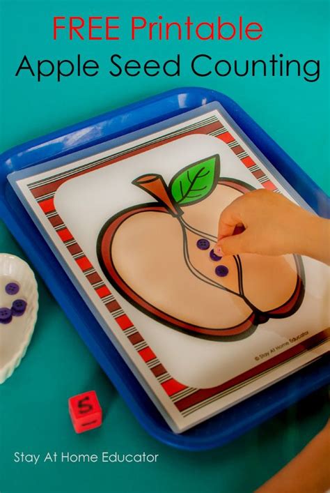 FREE Apple Counting and Subtraction Printables for Preschoolers | Preschool theme activities ...