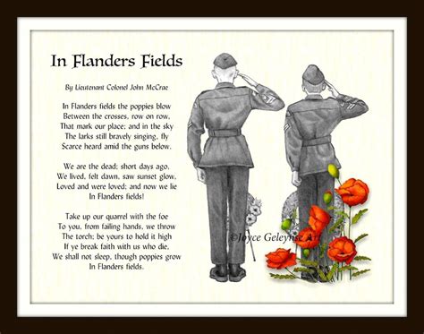 In flanders fields free printable poem – Artofit