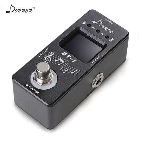 Donner Chromatic Tuner Pedal Mini Guitar Turning Tuner Effect Pedal Stompbox True Bypass ...