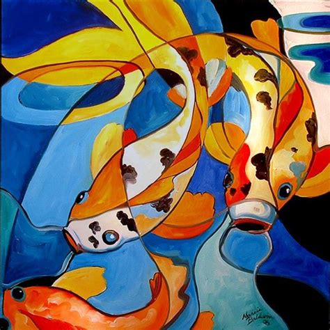 KOI ABSTRACT 3 - by Marcia Baldwin from Animals