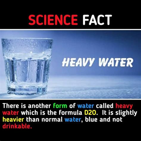 Heavy water Science fact | Science Facts | Tech Riddles