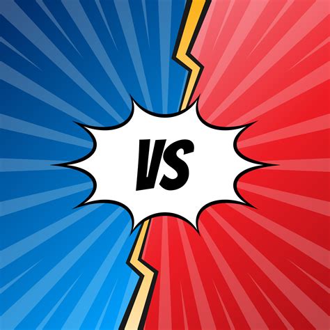 Versus Letters Fight Pop Art Style Illustration 226441 Vector Art at Vecteezy