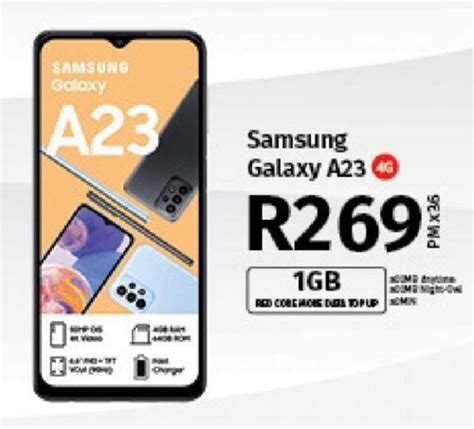 Samsung Galaxy A23 4G offer at Vodacom