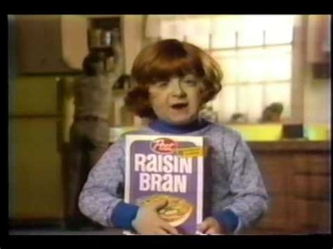 1970's Post Raisin Bran Commercial (Mason Reese) | My childhood memories, Old commercials ...