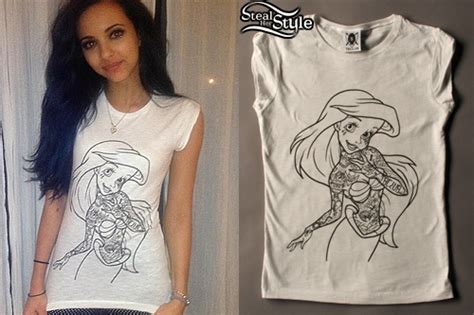 Jade Thirlwall: The Little Mermaid Tattooed Ariel Tee | Steal Her Style