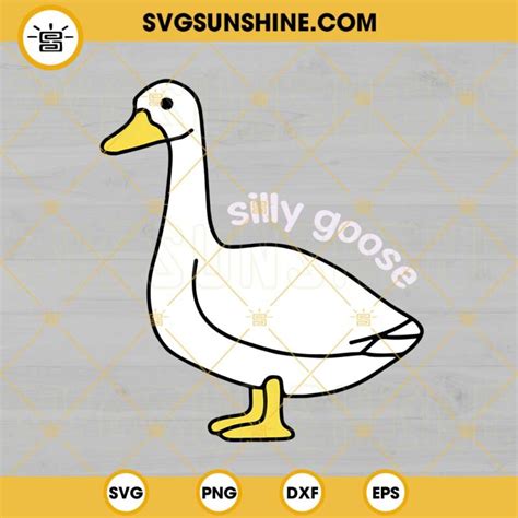 Silly Goose SVG, Funny SVG PNG DXF EPS Files For Cricut