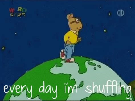 Arthur Every Day Im Shuffling GIF - Arthur EveryDayImShuffling Walking - Discover & Share GIFs