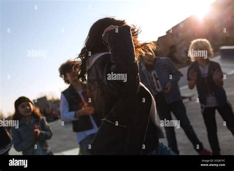 Excited dancing kids having fun Stock Photo - Alamy