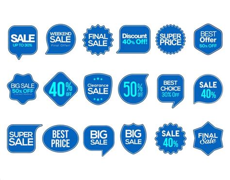 Premium Vector | Vector Sale Tag Collection