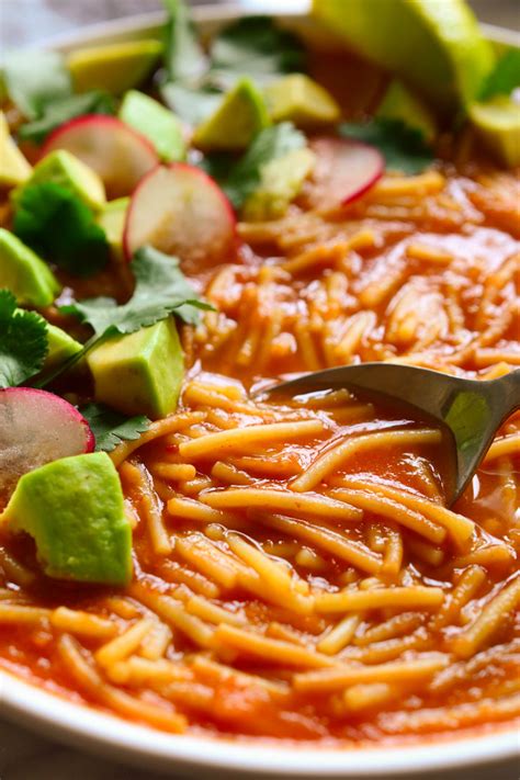 Sopa de Fideo (Mexican Noodle Soup) - Cilantro and Citronella