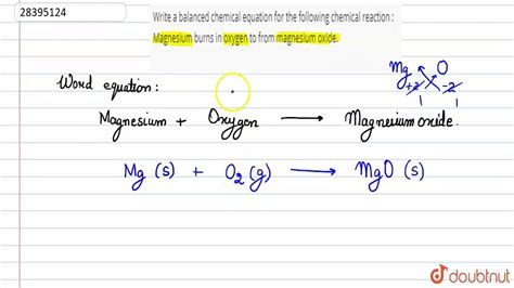 Fabulous Magnesium Oxide Word Equation Ncea Level 3 Physics Resource Sheet