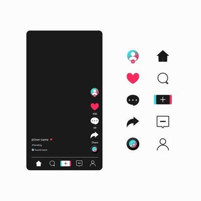 Tiktok Template Vector Art, Icons, and Graphics for Free Download