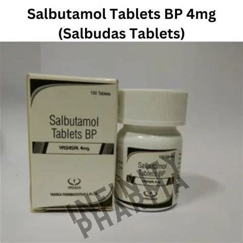 Salbutamol Tablets BP 4mg (Salbudas Tablets) at Rs 510/pack | Anti Asthmatic Medicine in Surat ...