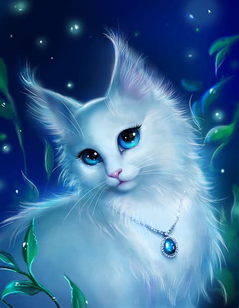 Cat, glance, pendant, cute, art, HD phone wallpaper | Peakpx