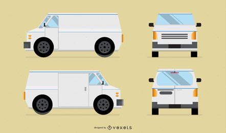 White Vector Van Vector Download