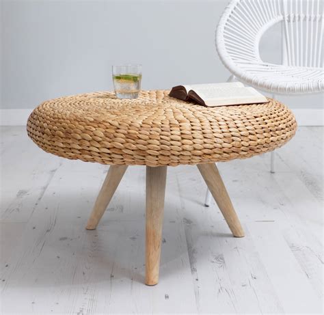 Natural Wood Coffee Table Round By Za Za Homes