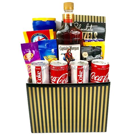 Captain Morgan and Coke Gift Basket