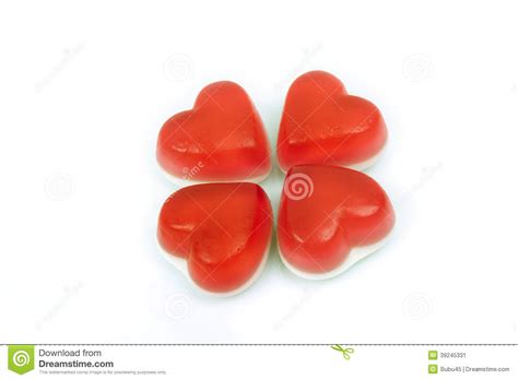 Red Heart Gummy Candy Stock Photo - Image: 39245331