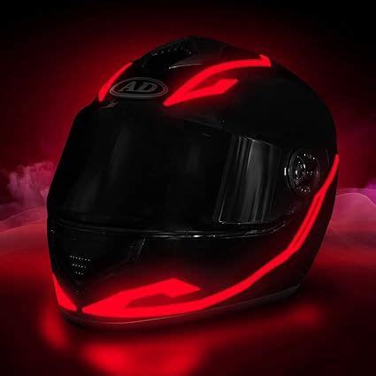 Motorcycle Helmet Light, 3 Modes Driving EL Light Strips, Led Helmet Light Strip, Night Riding ...