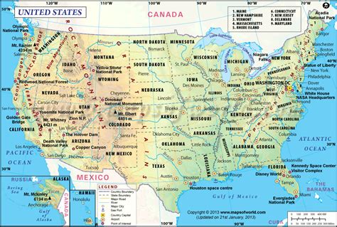 USA Map | United states map, Usa map, America map