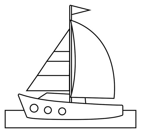 malla jamón Señal sailboat coloring page Educación Maestría servidor