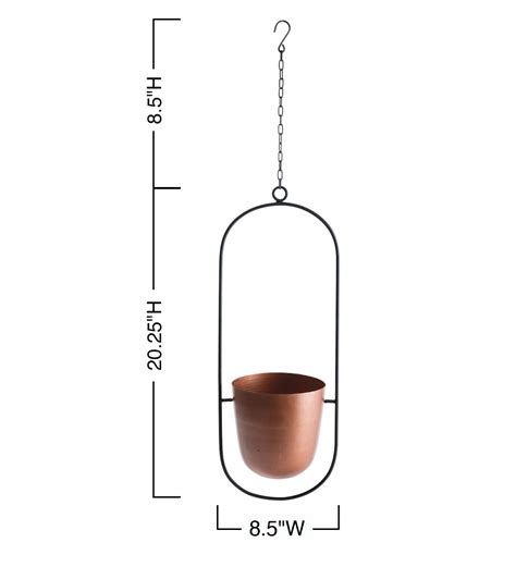 Copper Finish Hanging Planters | VivaTerra