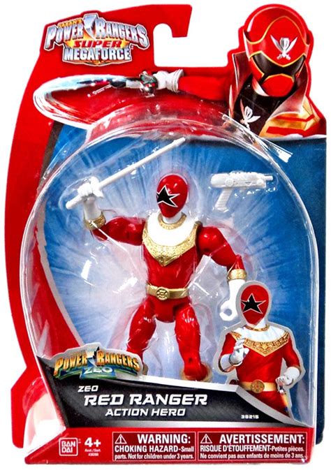 Power Rangers Super Megaforce ZEO Red Ranger Action Hero Action Figure Bandai America - ToyWiz