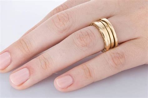 Bulgari B Zero Three-Band 18 Karat Yellow Gold Ring at 1stDibs ...