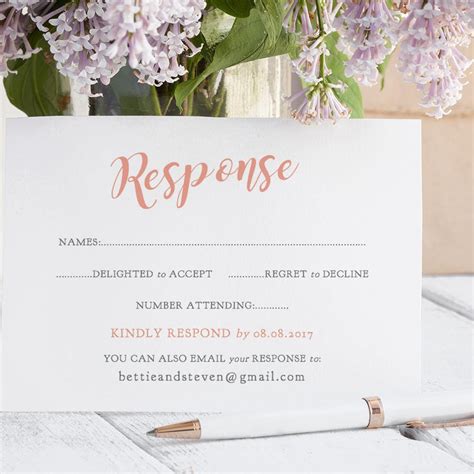 Printable Rsvp Cards