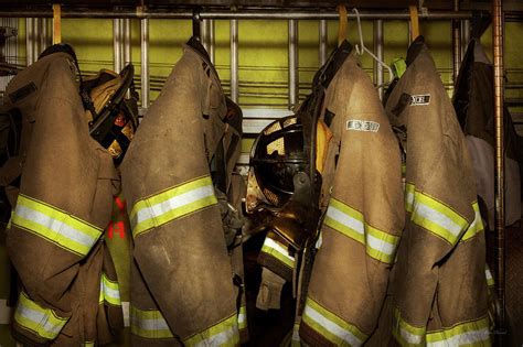 Firefighter - Bunker Gear Photograph by Mike Savad - Pixels