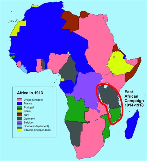 East Africa Campaign and colonial Africa - Away from the Western Front