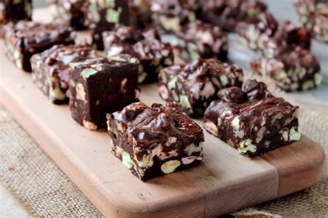 Rocky Road Chocolate Fudge Bars | Easy Homemade Candy Recipe