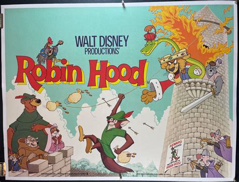 ROBIN HOOD, Original Walt Disney Vintage Movie Poster - Original Vintage Movie Posters